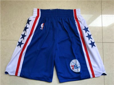 Maillot De Basket Philadelphia 76ers Tissus Sportif Fans Edition Routine Bleu Short
